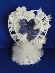 New Elegant Wedding or Anniversary Kissing Love Doves Cake topper #318