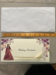 Unique Desi Shaadi Wedding invitations Plus Envelopes. Printable Inserts