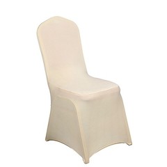 10 Beige Spandex Fitted Banquet Chair Covers Wedding Party Reception Decorations