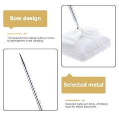 Wedding Signing Pen: Bridal Wedding Metal Sign-In Ballpoint Pen with Graceful