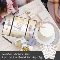 Black Gold Birthday Party Decorations,18″ x 12″ Creative Birthday Decorations…