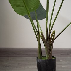 2 GREEN 3 feet Bird Paradise Potted ARTIFICIAL PLANTS Home Decor Party