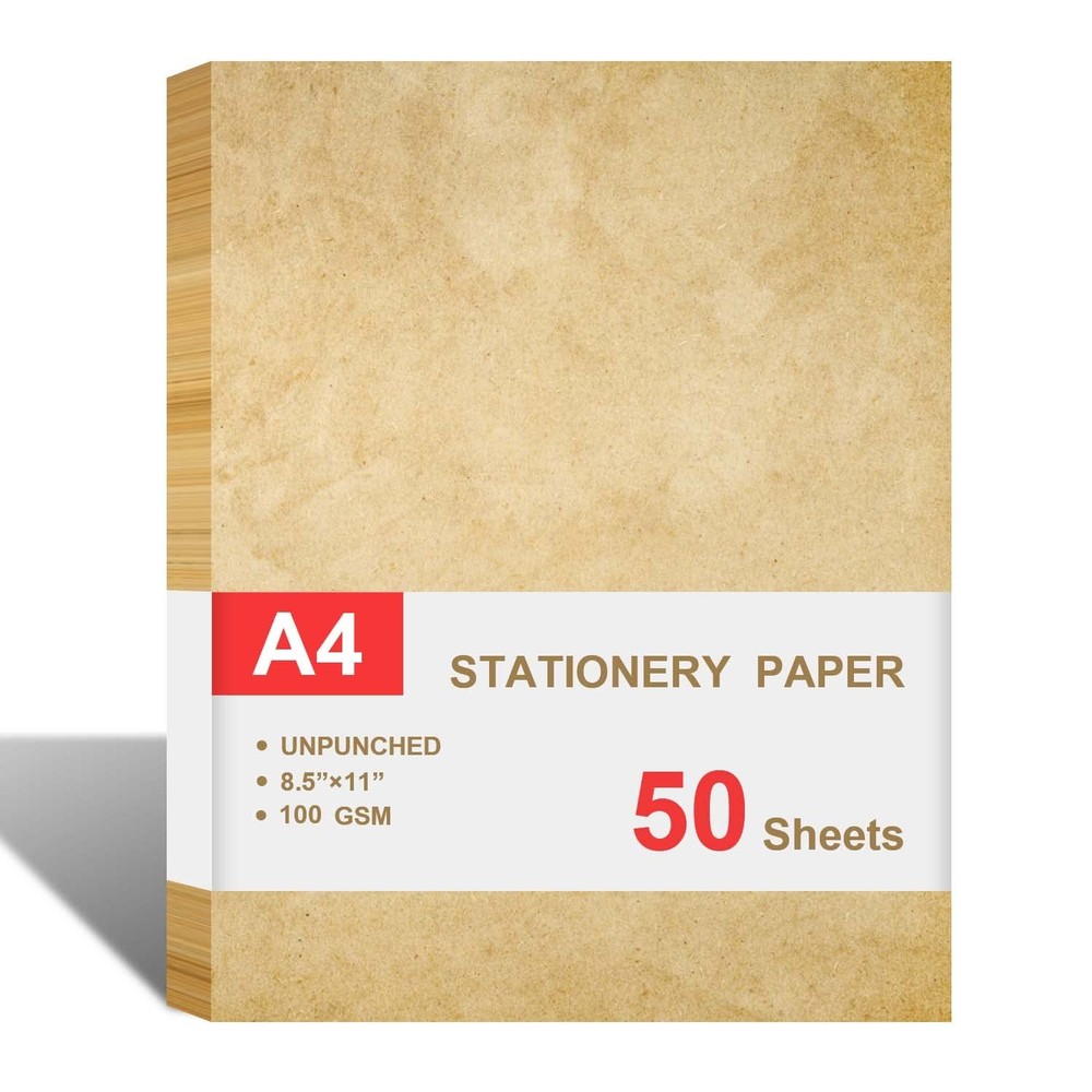Stationary Paper for Writing Letters – Vintage Antique 50 Sheets,