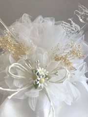 Daisy, Glass Heart and Doves, and Black Cowboy Hat, White Western Cake Topper