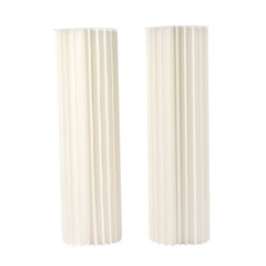 MilkyWhite Cardboard Vase Desktop Floor-standing Cardboard+Acrylic Wedding Decor