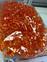 Decorative Acrylic Crystal Gems Colors Ice Rocks orange 2 lbs
