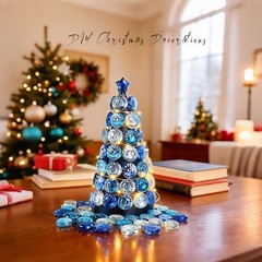 5 LB Flat Glass Stone – Decorative Marbles – Mixed Blues & Clear – Sun