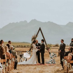 10’x5.6′ Thicken Wood Wedding Arch Ceremony Arbor Backdrop Stand Indoor Outdoor