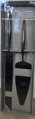 Studio His & Hers Serving Set 2 Count Knife & Server Wedding Birthdays Cake