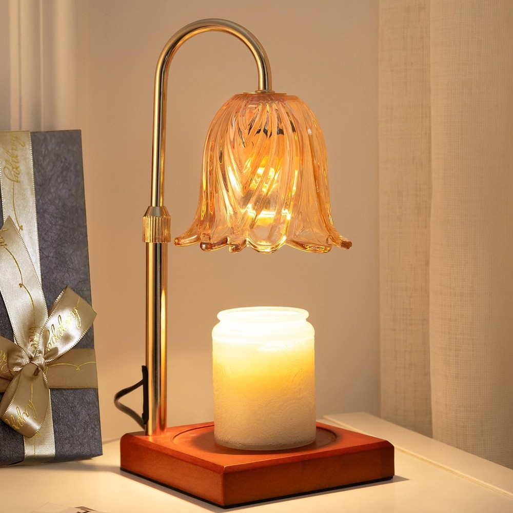 GODONLIF Candle Warmer Lamp with Timer Dimmable, Birthday Gifts for Women Mom, H