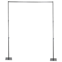 10 feet x 12 feet BLACK Heavy Duty Metal DIY Adjustable Backdrop Stand Party