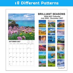2026-2027 Calendar – 18 Monthly 2026-2027 Wall Calendar, Jul. 2026 – Dec. 202…