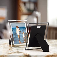 Bulk 5×7 Picture Frames, 4 Packs Silver Photo Frames 5 by 7, 5×7-4 Frames