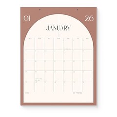 Versatile Calendar 2026-2027 – Vertical January 2026 8.5×11 Inches No Magnet