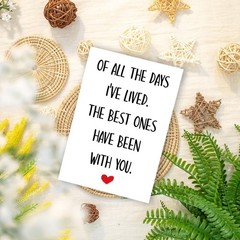 Romantic Anniversary Card for Him Her, Cute Valentines Day Anniversary Card& …