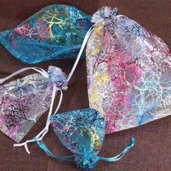Colorful Organza Bag Jewelry Packaging Drawstring Pouch Wedding Gift Favor Bags