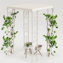 Outdoor Wedding Canopy Chuppah Arch Flower Backdrop Stand Garden Backyard Gazebo