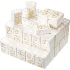 Elegant Wedding Tears Tissues Personalized 3 Ply Paper Handkerchiefs Party Favor