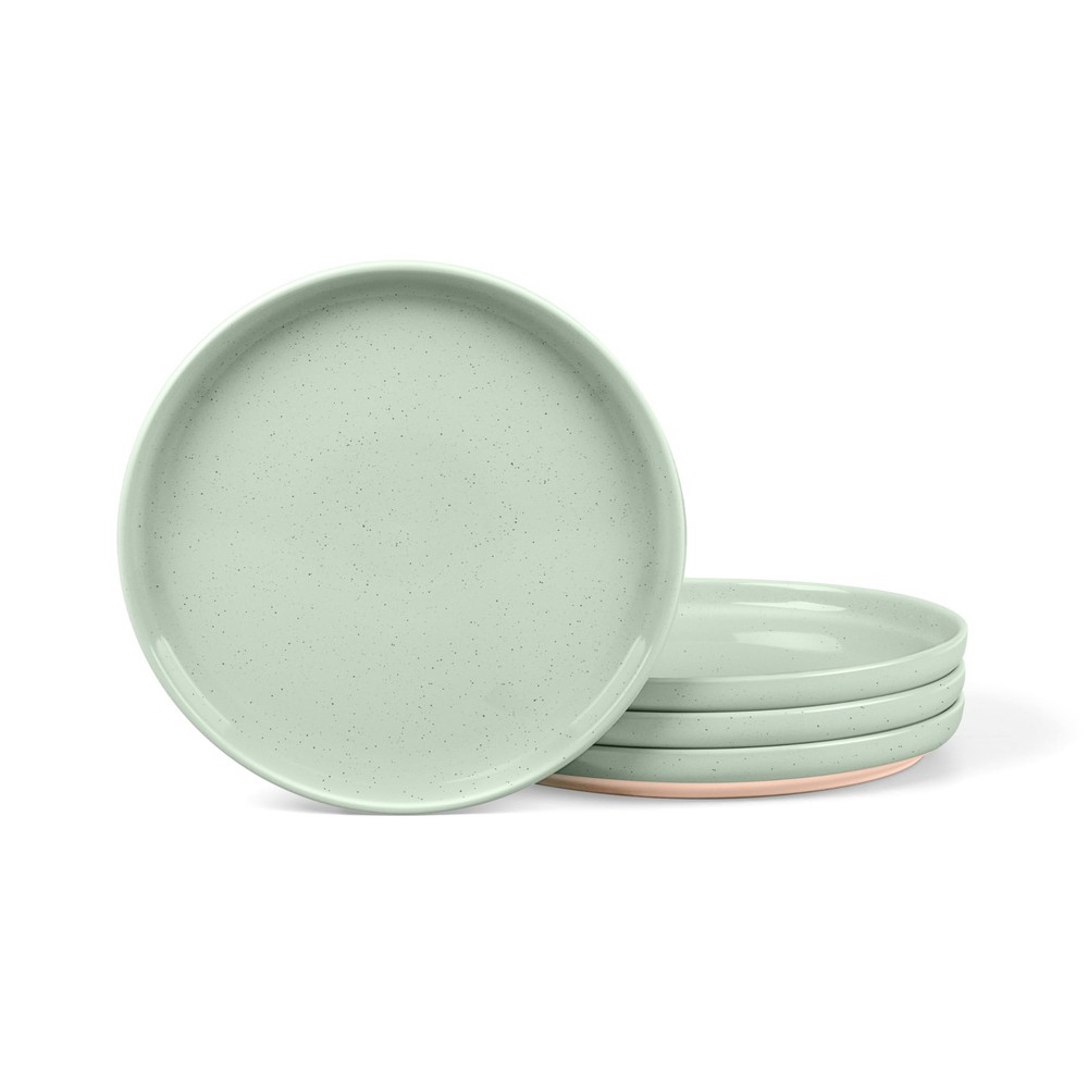 Lianyu Dinner Salad Plates Set Of 4 7.75 Small And Round Stoneware Dessert
