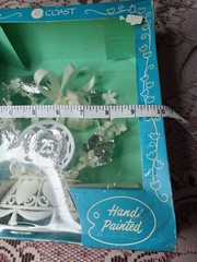 Vintage COAST NOVELTY 25th Wedding Anniversary Plastic Cake Topper NOS Heart