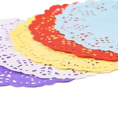 Paper Doilies, Jagrove 100 Pieces 3.5 Inches Lace Doilies 3.5″, 5-color