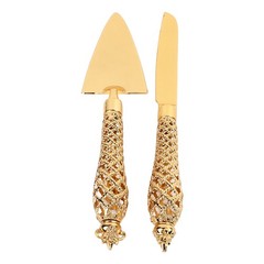 Hot Vintage Engraved Cake Knife And Server Set For Wedding