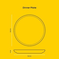 Joyjolt Mesa Stoneware Dinner Plates Set Of 6 10.5 Dish Set Dishwasher And