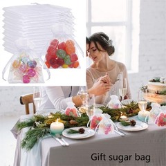 7x9cm Organza Party Favor Bags Small Candy Gift Pouches for Weddings Birthdays