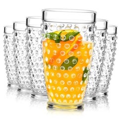 Yomarkrt 19OZ Highball Plastic Drinking Glasses – Set of 6 Clear Water