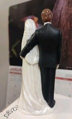 Vintage~~ Bride and Groom~~Wedding Cake Topper~~4.5″ Tall