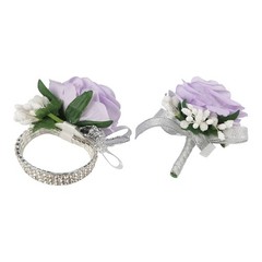 Charming Floral Wristlets for Brides Grooms and Bridesmaids at Weddings
