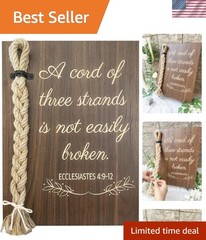 God’s Knot Cord of Three Strands Wedding Sign – A Unique Unity Ceremony Piece