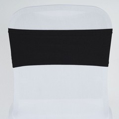 10 Black Spandex STRETCHABLE CHAIR SASHES Wedding Party Decorations SALE