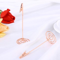 12PCS Table Number Holders Photo Holder Stands Place Paper Menu Clips