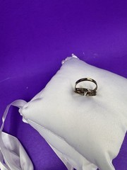 3 Stacked Satin Ring Bearer Wedding Pillow – White 6.5″