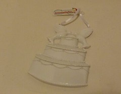 Kissing Love Doves Wedding Cake Ornament by Personalized By Santa