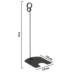 12 Pack 8 inch Tall Large Size Table Number Holders Place Card Holder Black