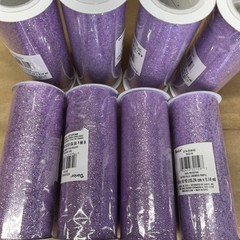 Lavender Purple Glitter Tulle 6″ x 10 yds – NEW Sealed – Lot of 8 Rolls