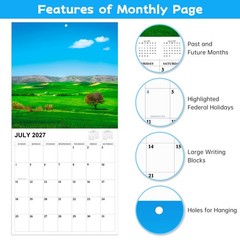 2026-2027 Calendar – 18 Monthly 2026-2027 Wall Calendar, Jul. 2026 – Dec. 202…