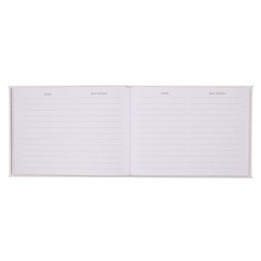 WITH LOVE Wedding Guest Book Mr. & Mrs. medium, White – & Mrs./Wedding