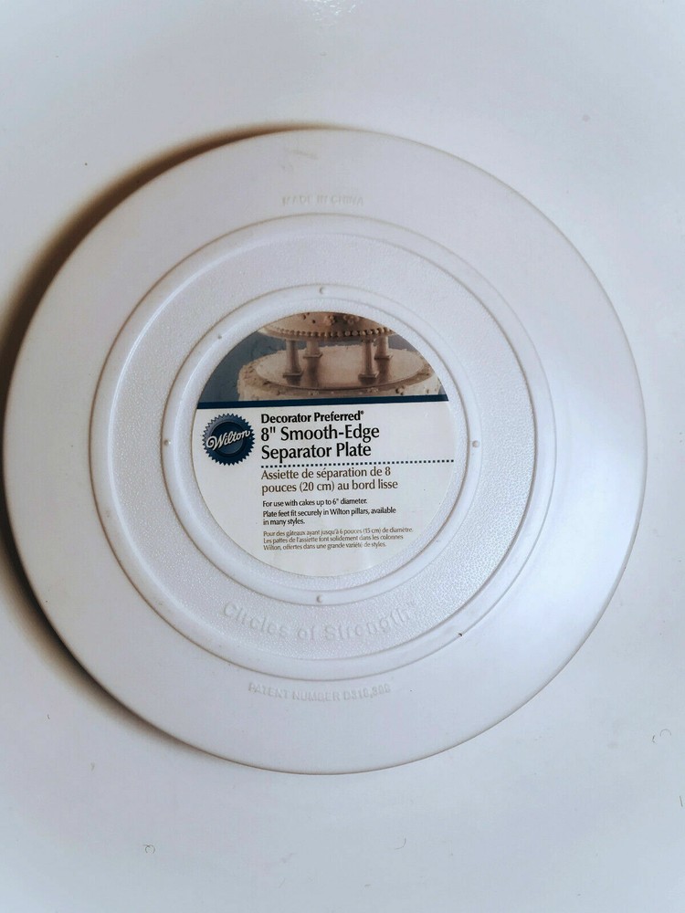 Wilton 302-4102 Separator Plates 8″ & Grecian Pillars 303-3703 (5″set of 4)