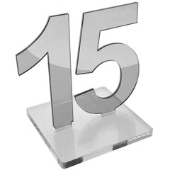 OnDisplay Luxe Laser Cut Mirrored Acrylic Wedding/Party/Event Table Numbers