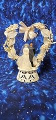 Vintage Mid Century 1950s Wedding Cake Topper Plastic 9.25″ Coast Novelty 1959
