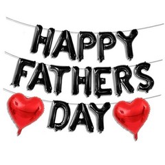 Happy Fathers Day Balloons 16inch Happy Fathers Day Foil Letter Balloons Black