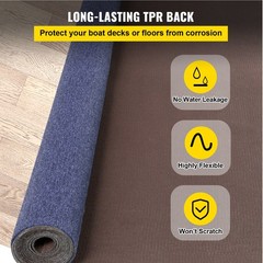 Deep Blue Marine Carpet 6 ft x 13.1 ft Marine Carpeting Marine Grade Carpet for