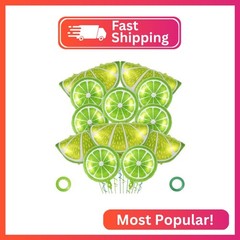 Lime Fruit Balloons – 12 Pcs Green Lemon Foil & Mylar Balloons for Summer Lime L