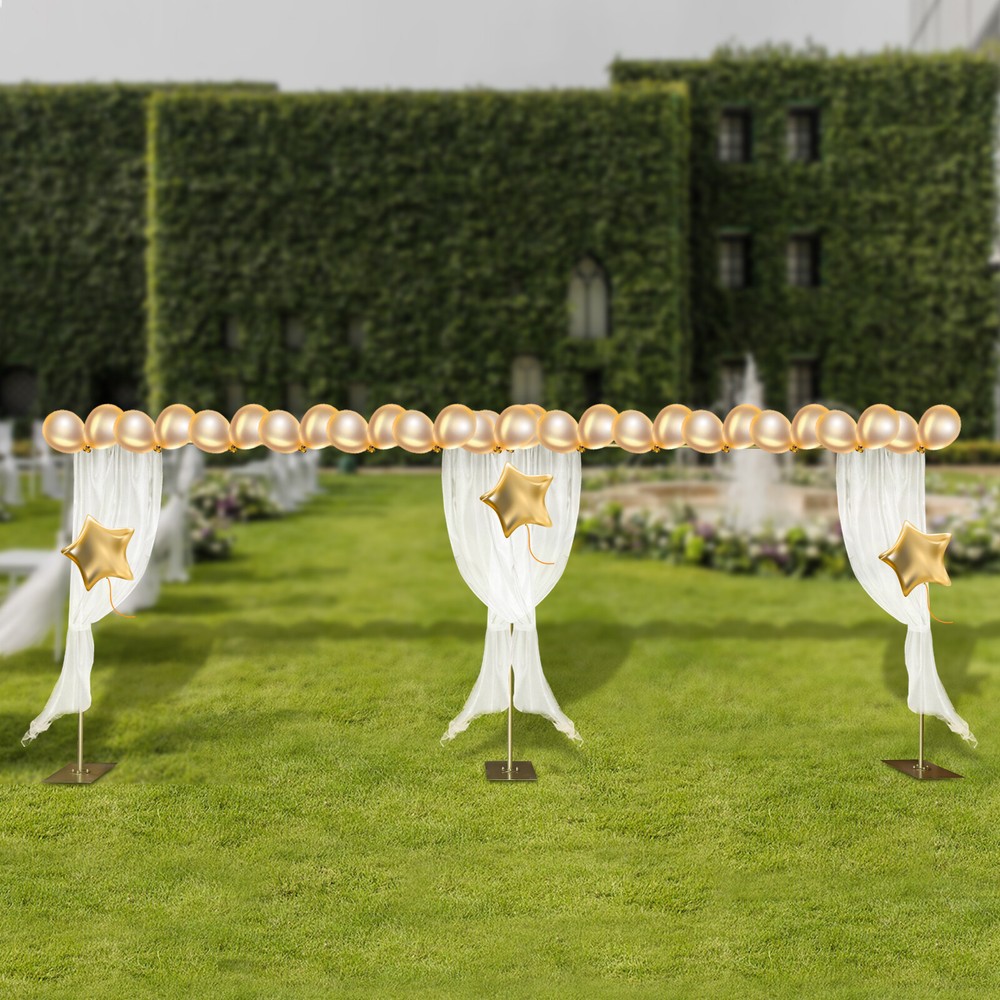 Gold Photography Background Support Stand Wedding Backdrop Stand Steel Frame US
