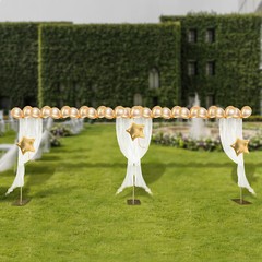 Gold Photography Background Support Stand Wedding Backdrop Stand Steel Frame US