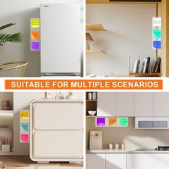 FaitAtten 2-Pack Frameless Monitor Sticky Note 2Pcs 11.8» Clear, Clear
