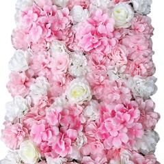 12PCS Artificial Flower Wall Panels 16″x 24″ Silk Flower Backdrop Party Decor